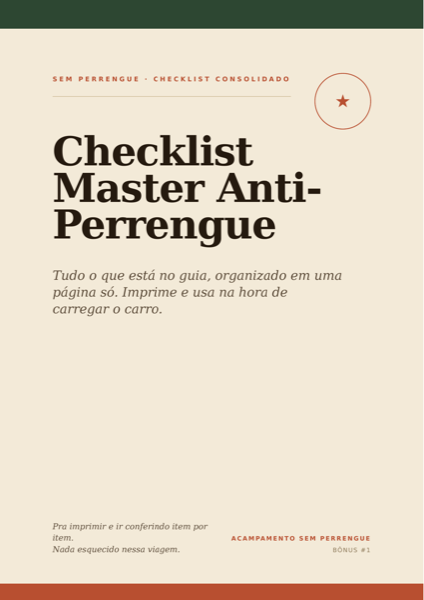 Capa do Checklist Master